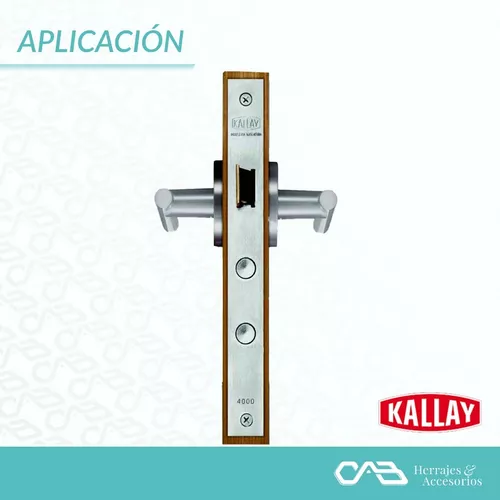 Cerradura Puerta Exterior Doble Perno Kallay 4000