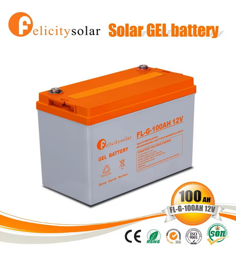 Batería Solar De Gel Ciclo Profundo 12v, 100ah