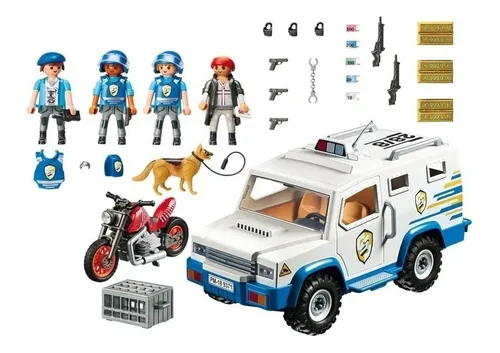 Playmobil City Action 9371 Policia Camion Vehiculo Blindado