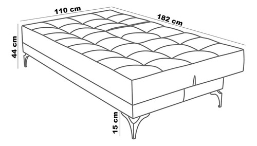 Sofa Cama Target Nevada Solteiro Reclinavel Linho Pes Ferro Cor Creme