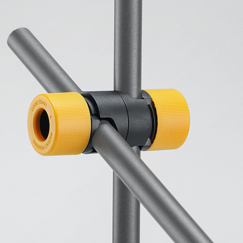 Adaptador De Eje De Mango Central Con Soporte De Amarillo
