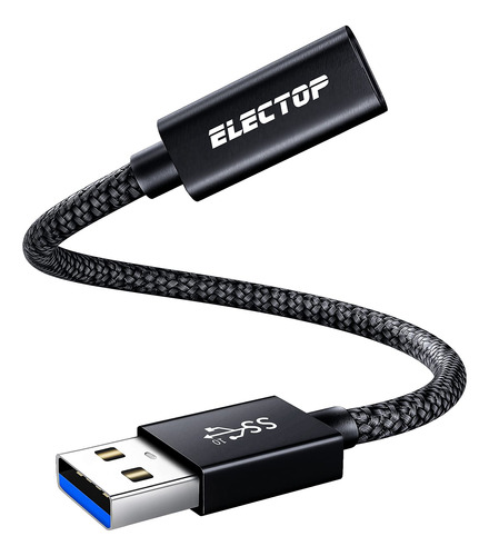 Electop [10gbps] Cable Adaptador Usb C Hembra A Usb Macho, .