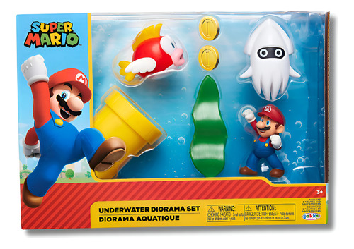 Set Diorama Submarino Super Mario Y 3 Yoshi Set - 2 Pack