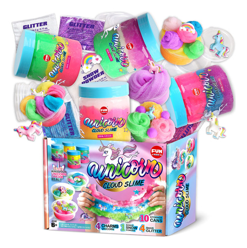 35.16 Fl Oz Cloud Unicorn Slime Para Nias, Funkidz 1040 Ml F