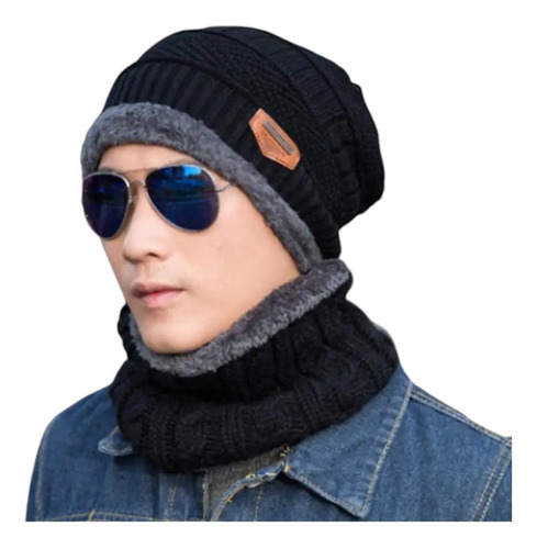 Gorro Bufanda Cerrada Hombre Mujer Unisex Invierno Frío