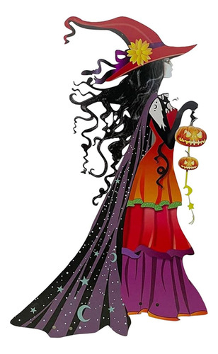 Cartel De Halloween Con Decoración De Jardín De 39cmx20cm