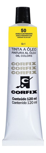 Corfix Tinta A Oleo 120ml Cor do óleo Amarelo Claro Permanente 50