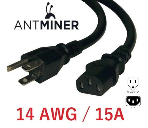 Cable Para Fuentes De Poder 14awg 15 Amperios (1.8 Metros)