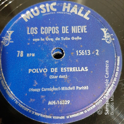 Pasta Los Copos De Nieve - Tulio Gallo Music Hall C165
