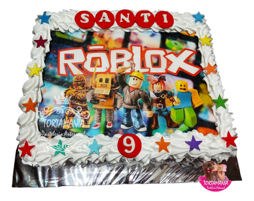 Tortas Roblox, Cumpleaños Infantiles En Merengue Y Lámina.