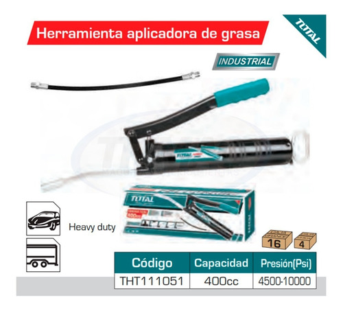 Engrasadora Grasera manual 400cc Total
