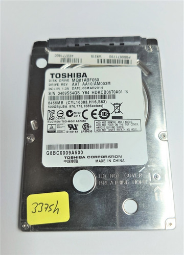 Disco Duro 500gb Toshiba  Mq01abd050 Sata 6gbps 2.5 Laptop 4