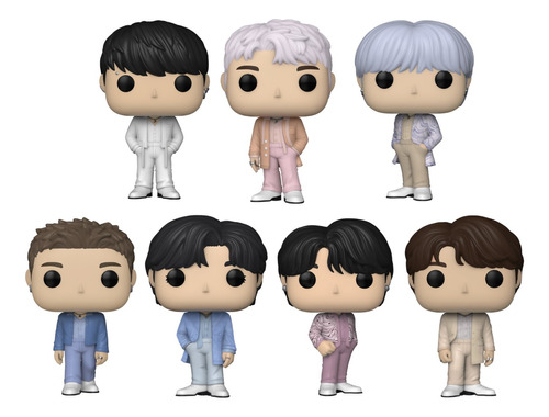 Bts Proof Set De 7 Funko Pop's / Kpop Set Nuevo Original