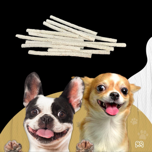 Kit 4 Pct Palito Ossinho Cães Sabor Natural Mastig C/ 10 Un