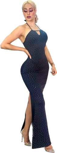 Hermoso Y Elegante Vestido Corte Sirena Con Aplicación