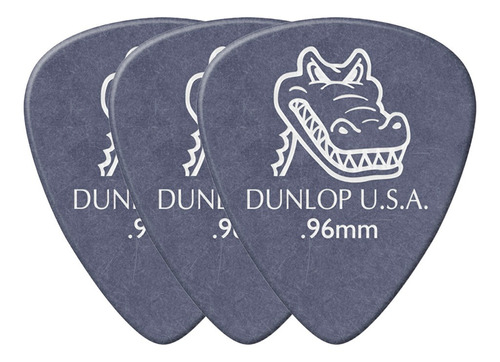 Kit C/ 3 Palheta Dunlop Gator Grip 0.96mm 