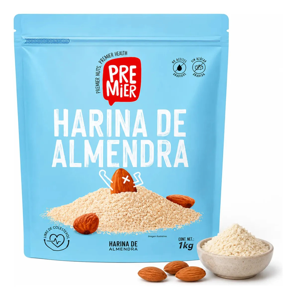 Harina De Almendra Premier Bolsa De 1 Kg