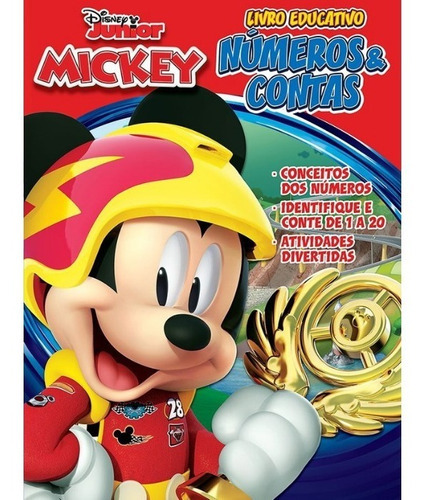 Disney Júnior - Mickey - Livro Educativo: Números E Contas, De . Editora Bicho Esperto, Capa Mole Em Português