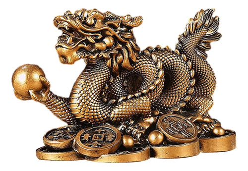 Dragon Chino De La Prosperidad, Fortuna Y Buena Suerte 10cm