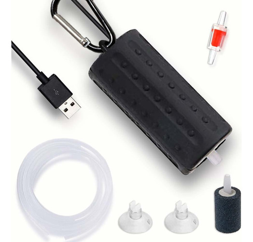 Bomba De Aire Alon  Usb Para Acuario, Ultra Silenciosa,  Bmr