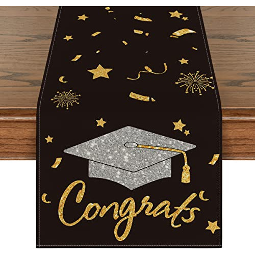 Camino De Mesa De Felicitaciones Gorro De Graduación, ...