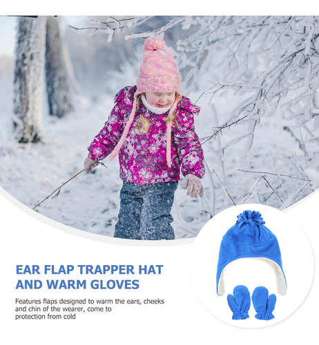 1 Juego De Gorro De Invierno Y Guantes Para Bebés, Gorro Con