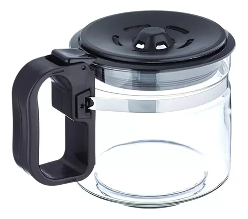Jarra de vidrio de repuesto, cafetera gris galvanizada, cafetera de mano de  vidrio de borosilicato alto para cocina de casa (10.1 fl oz)