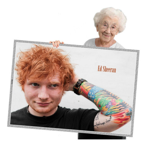Poster Quadro Sem Moldura Ed Sheeran 06 A1 84x60cm