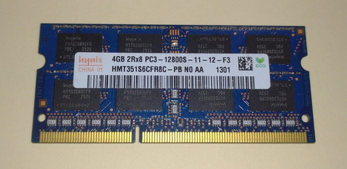 Memoria Ram Hynix 4 Gb Ddr3 Pc3-12800 1600mhz Laptop, Usada