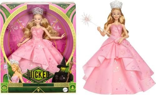 Wicked Muñeca Glinda Deluxe Accesorios Mattel Universal