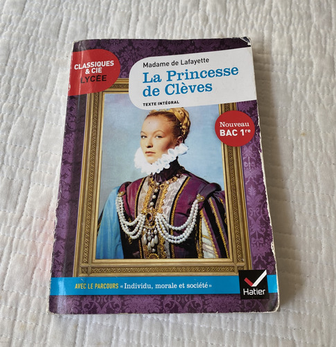  Libro La Princesse De Clèves, Madame De Lafayette, Bac