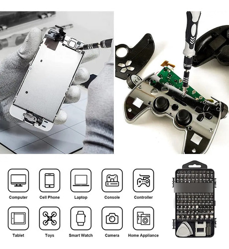Juego Destornilladores 115 En 1 Teléfono Notebook