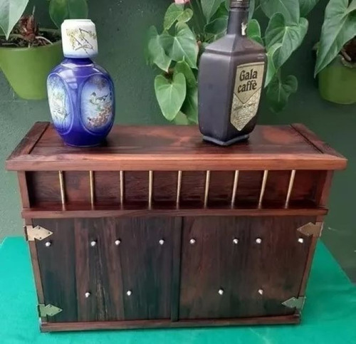 Bar Antigo Barzinho Em Jacaranda De Mesa Ou Suspenso (Usado)