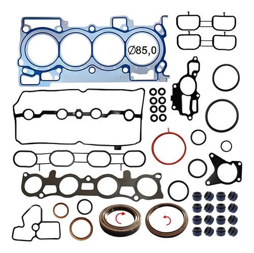 Jogo Junta Motor Sentra 2.0 16v 2007 2020 Com Retentores