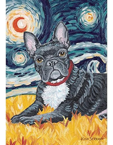 102652 Van Growl- French Bulldog Dog Flag 28x40 Inch Do...