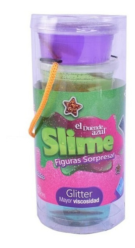 Slime Glitter Figuras Sorpresa X6 Unidades 50 Grs