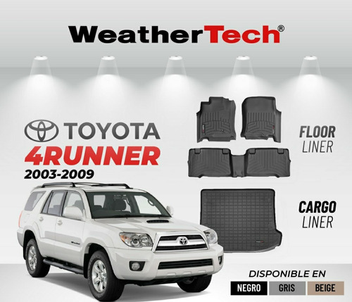 Alfombras Weathertech Para Toyota 4runner 2003-2009