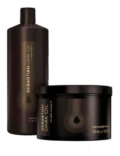 Sebastian Dark Oil Shampoo 1000ml & Máscara 500ml - Original
