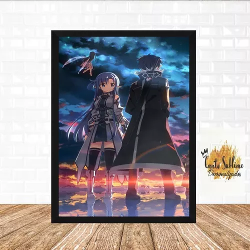 Quadro Kirito Anime Sword Art Online C/ Moldura E Vidro A5 - elQuadro -  Quadro Decorativo - Magazine Luiza