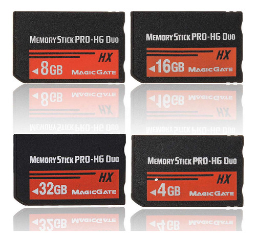 2 Tarjetas Memory Stick Ms Pro Duo Flash De 16 Gb Para C