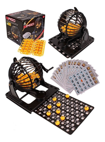 Set Juego De Bingo Completo Familiar + 20 Tablas Balotera