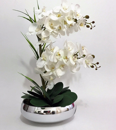Arranjo Orquídeas Artificiais 2 Hastes Duplas 12x S/ Juros | Parcelamento  sem juros