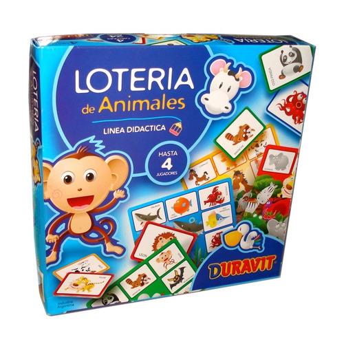 Lotería Infantil De Animales En Caja Duravit