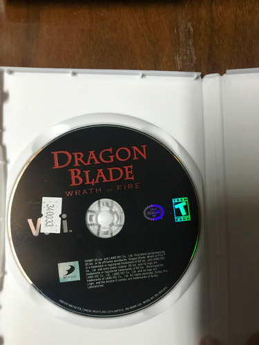 Juego Original De Nintendo Wii: Dragon Blade Wrath Of Fire