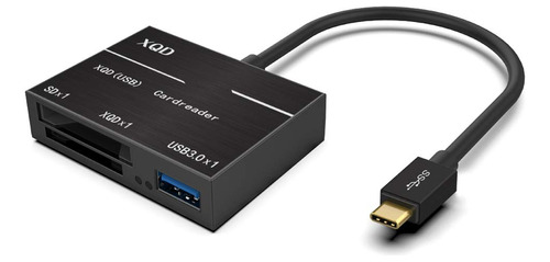 Crake Lector Tarjeta Tipo C Xqd Sd Alta Velocidad Usb 3.0