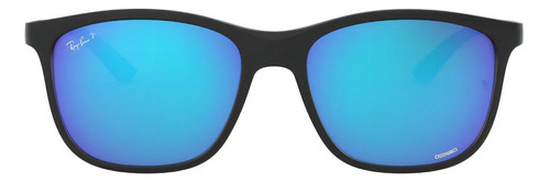 Lente De Sol Ray Ban Cuadrado Polarizado Azul  Rb4330ch Color De La Lente Green Mir Blue Polar Color De La Varilla Matte Black Color Del Armazón Sand Black