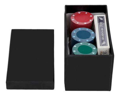 Juego De Poker Con 1 Baraja Y 60 Fichas De 3 Colores