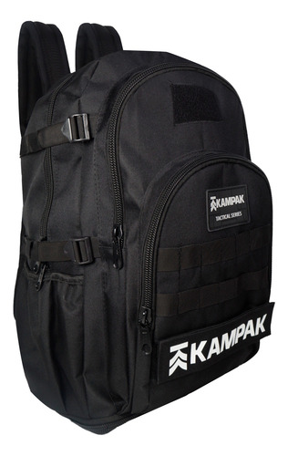 Super Mochila Expandible Kampak Mt09 Táctica Multiusos Negro