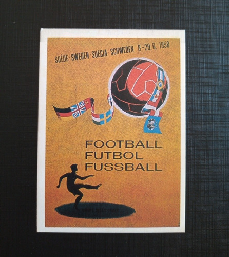 Card Cartaz Oficial Copa Do Mundo Suécia Revista Placar Cd7
