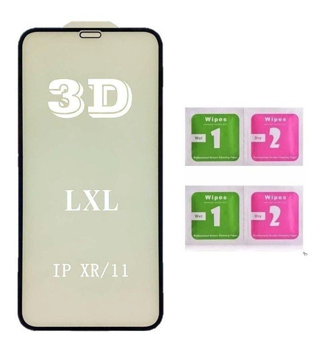 Kit Capa iPhone XR + Película 6d Vidro + Pel. Camera